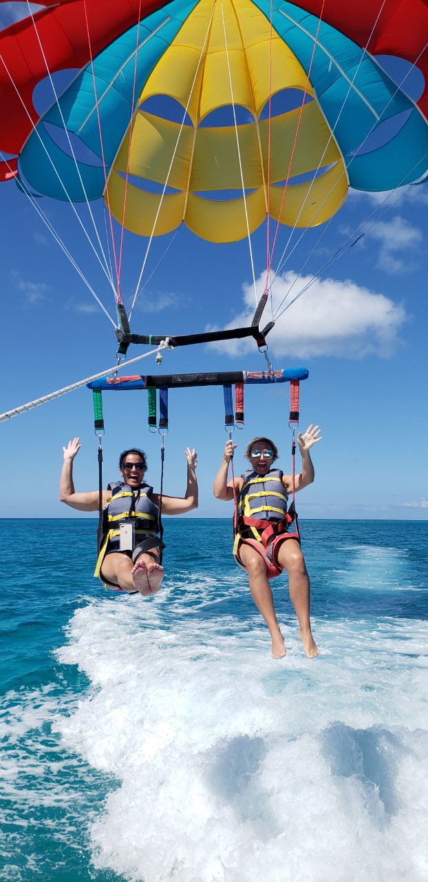 Parsailing in Turks and Caicos