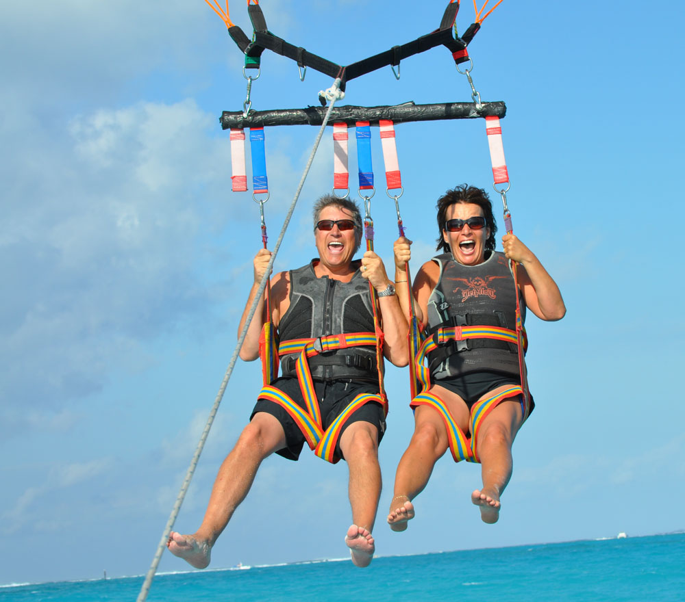 Parsailing in Turks and Caicos