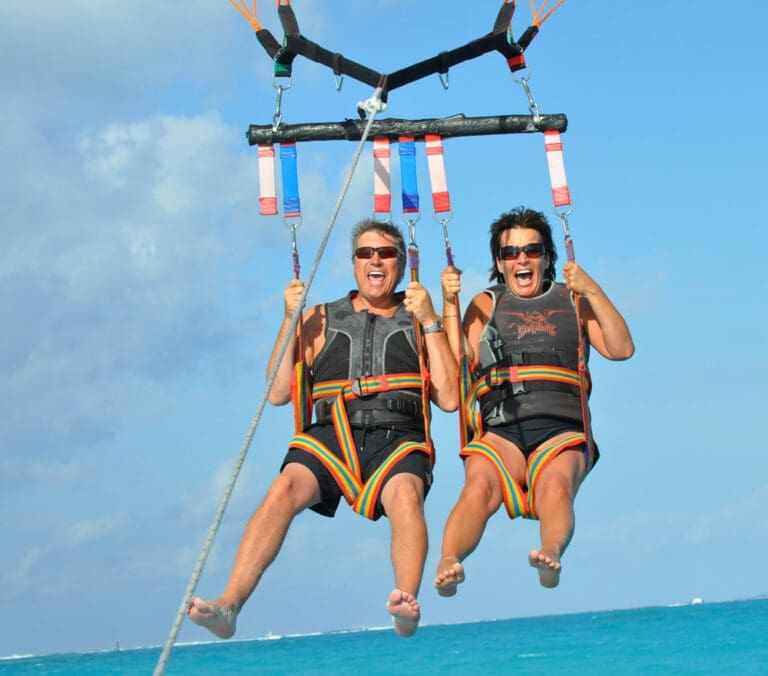 Parasailing adventure with Captain Marvin's Watersports, Turks and Caicos
